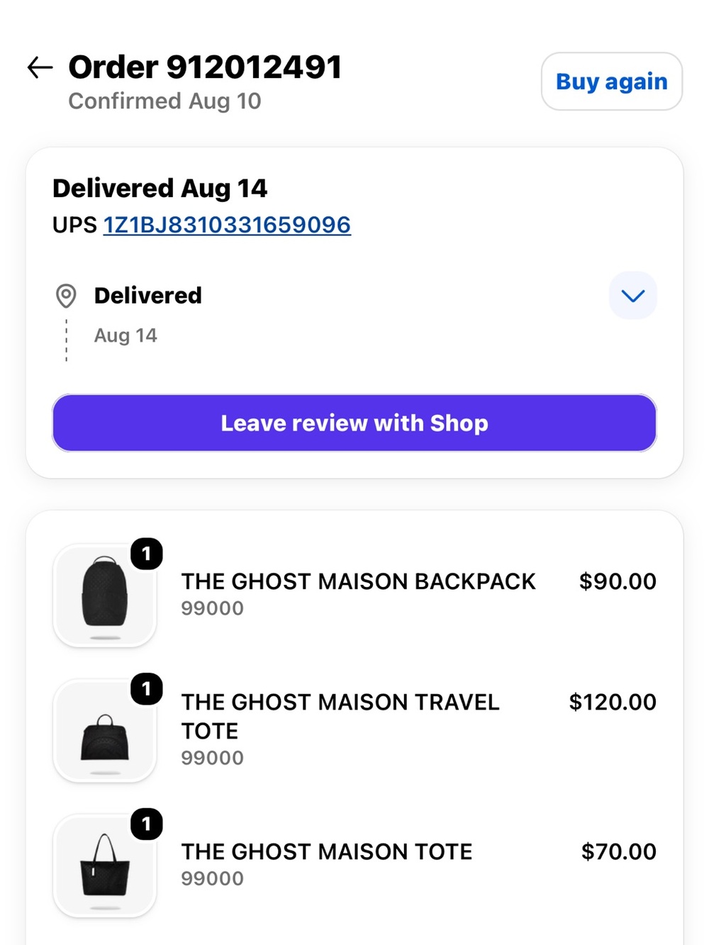 SPRAYGROUND THE GHOST MAISON TOTE BLACK ON BLACK LIMITED EDITION 🔥🔥🔥🔥 - Picture 10 of 11
